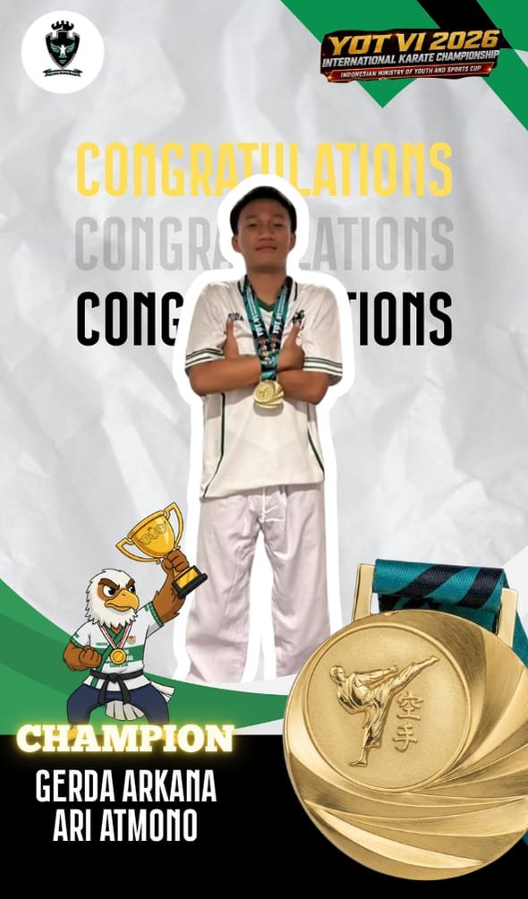 Gerda Arkana Ari Atmono, Juara 1 YOT VI 2026 International Karate Championship