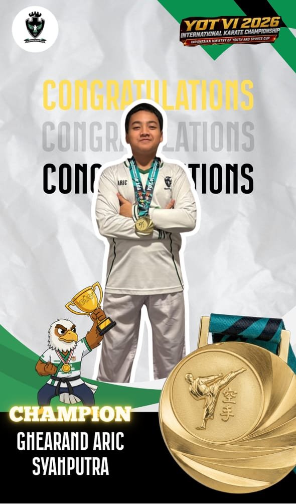 Ghearand Aric Syahputra, Juara 1 YOT VI 2026 International Karate Championship